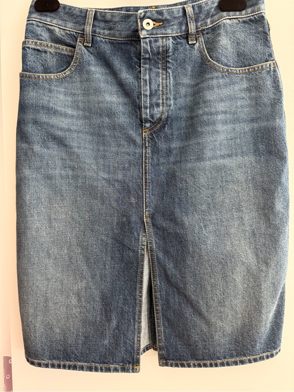 Bottega IT 40 denim skirt Blue